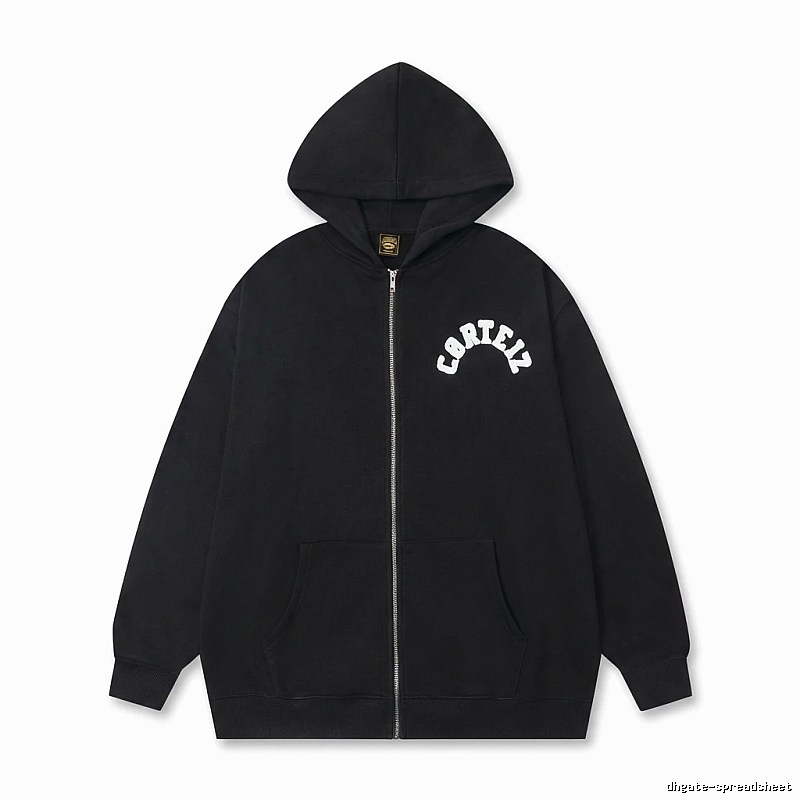 Corteiz street-style black hoodie