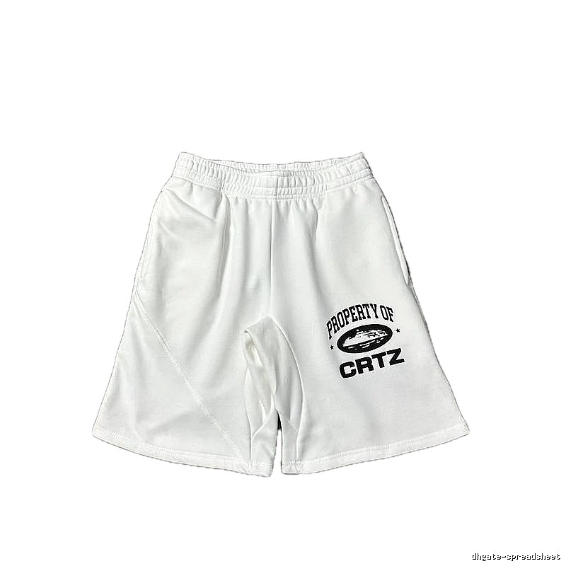 Corteiz trendy style white shorts
