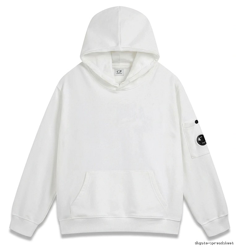 C.P. minimalist style white hoodie