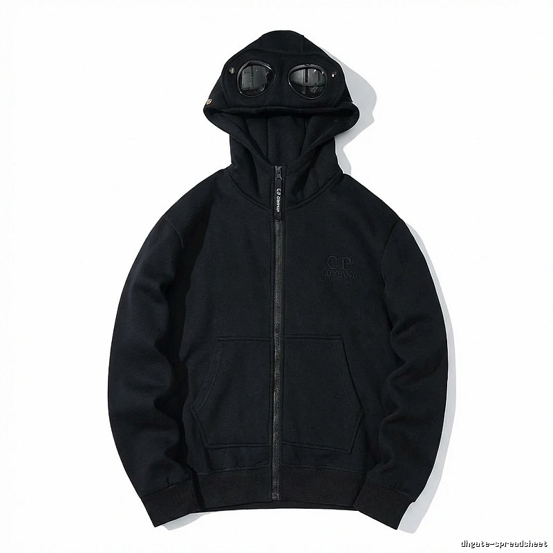 C.P. retro-style black hoodie