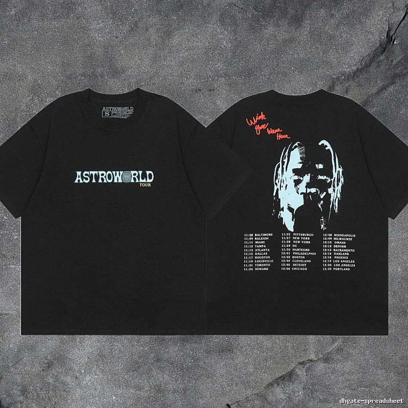Denim Tears Black Graphic T-Shirt Easy Pairing