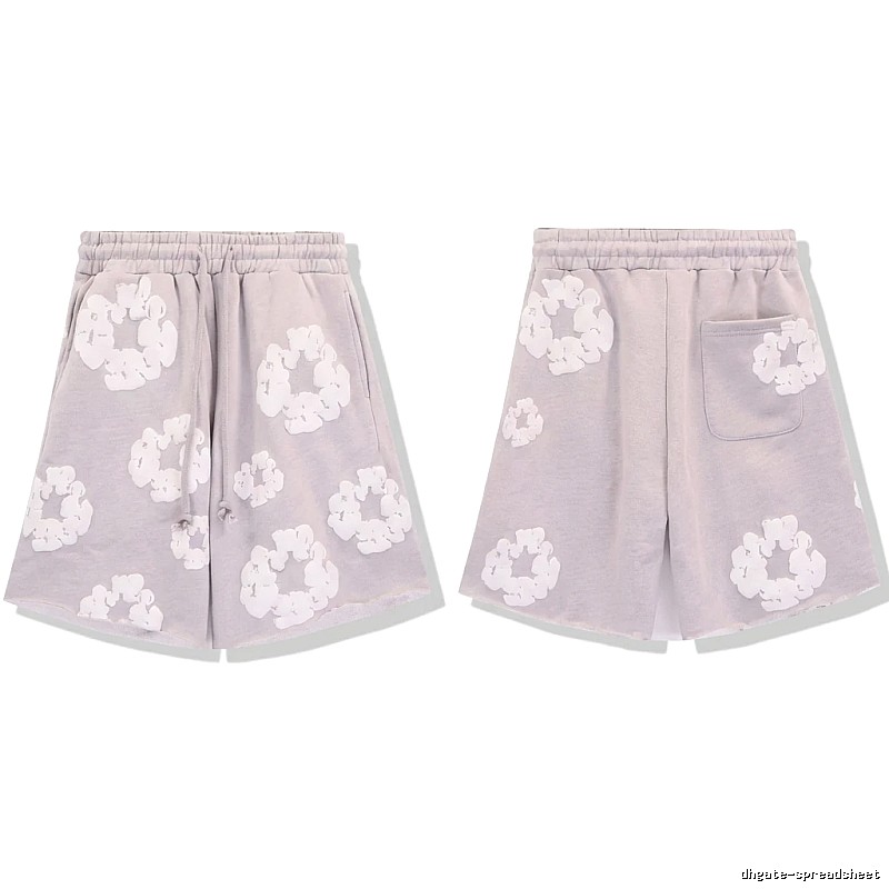 DENIM TEARS Printed Retro Style Shorts