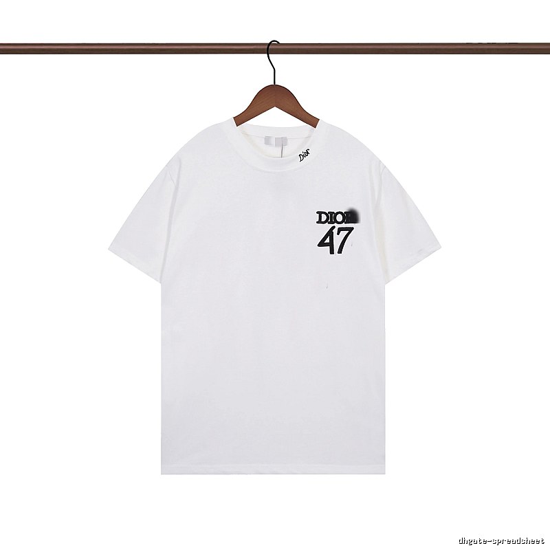 Dior 47 Collection Minimalist Style White T-Shirt