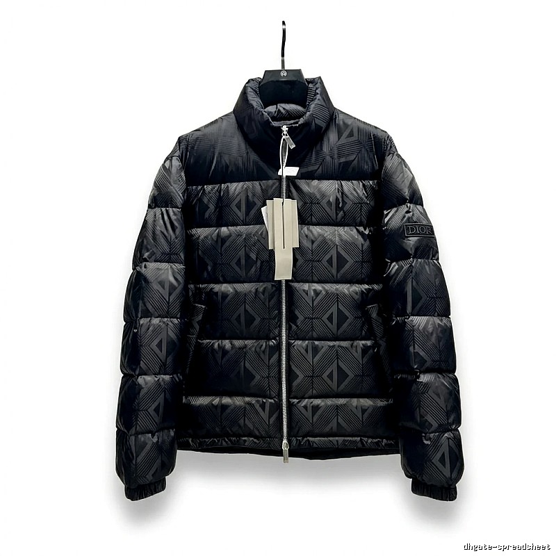 Dior diamond - checkered black down jacket