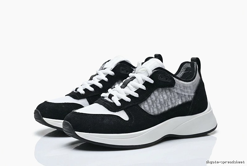 Dior retro black-and-white sports shoes