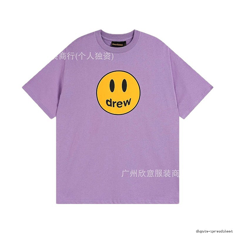 DREW Smile Street Style Purple Short Sleeve T-shirt
