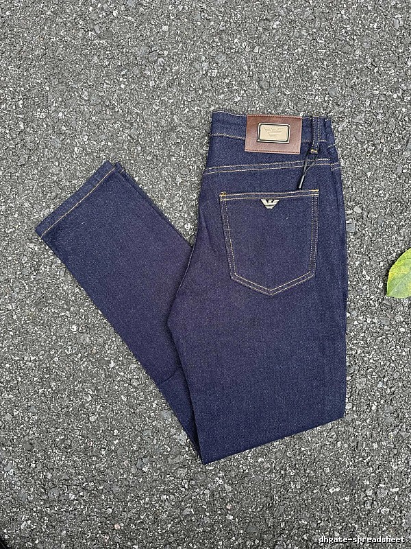 Emporio Armani Eagle Pocket Emblem And Contrast Topstitching Logo Jeans for travel