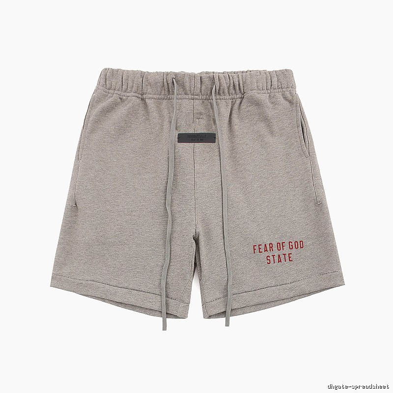 ESSENTIALS minimalist light gray shorts