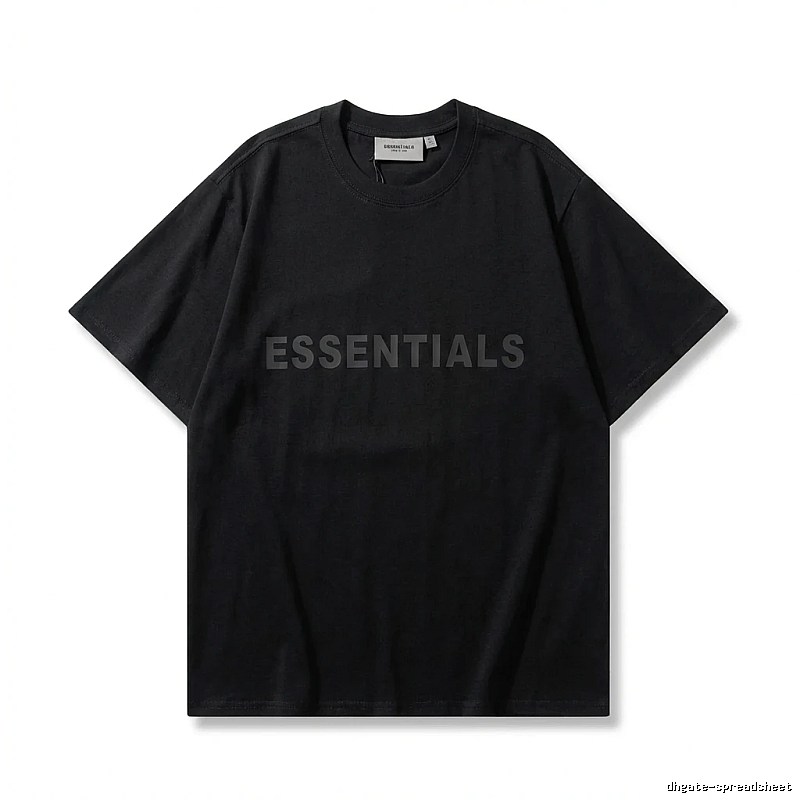ESSENTIALS minimalist style black T-shirt