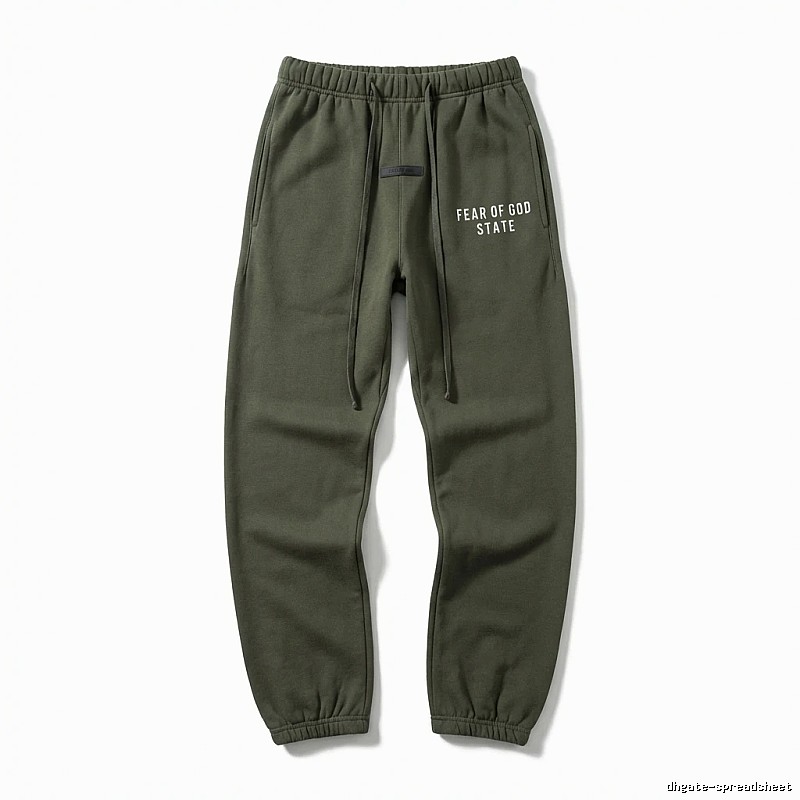 ESSENTIALS Minimalist Style Military Green Sweatpants