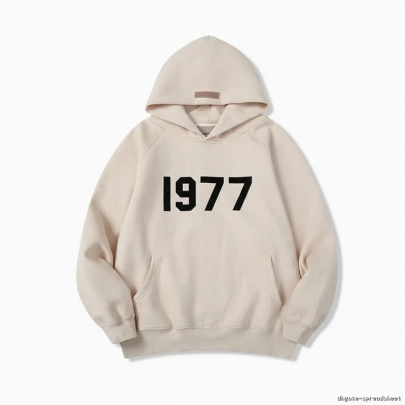 ESSENTIALS minimalist style off-white sweatshirt