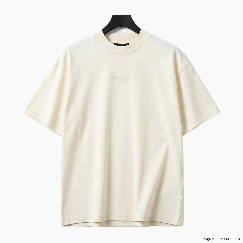 ESSENTIALS minimalist style off-white T-shirt