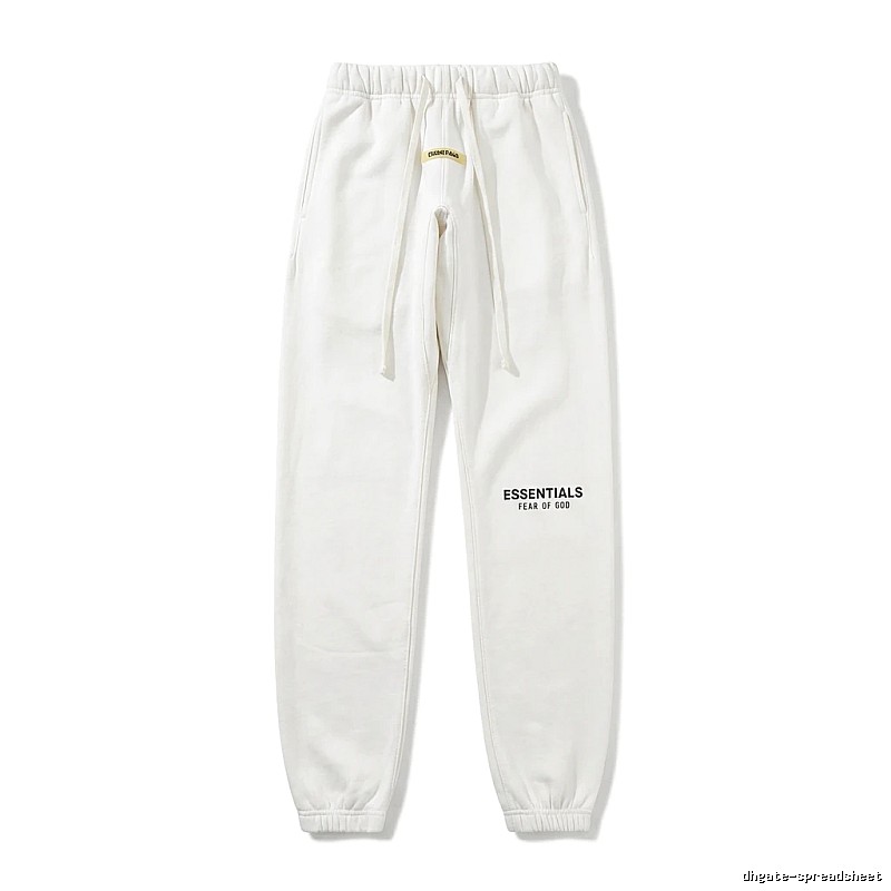 ESSENTIALS minimalist style white sweatpants