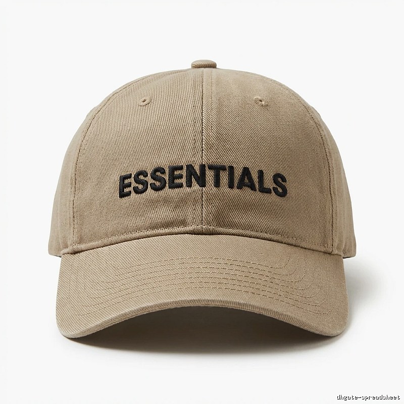 ESSENTIALS Simple Style Khaki Hat