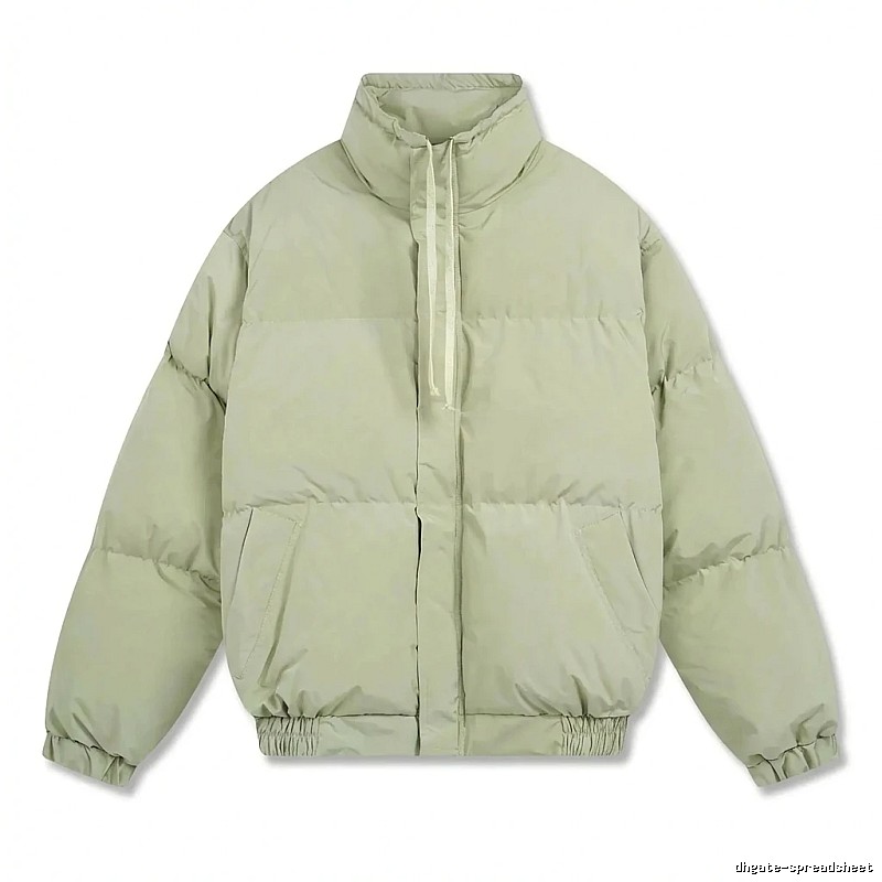 ESSENTIALS trendy brand simple style light green cotton-padded jacket