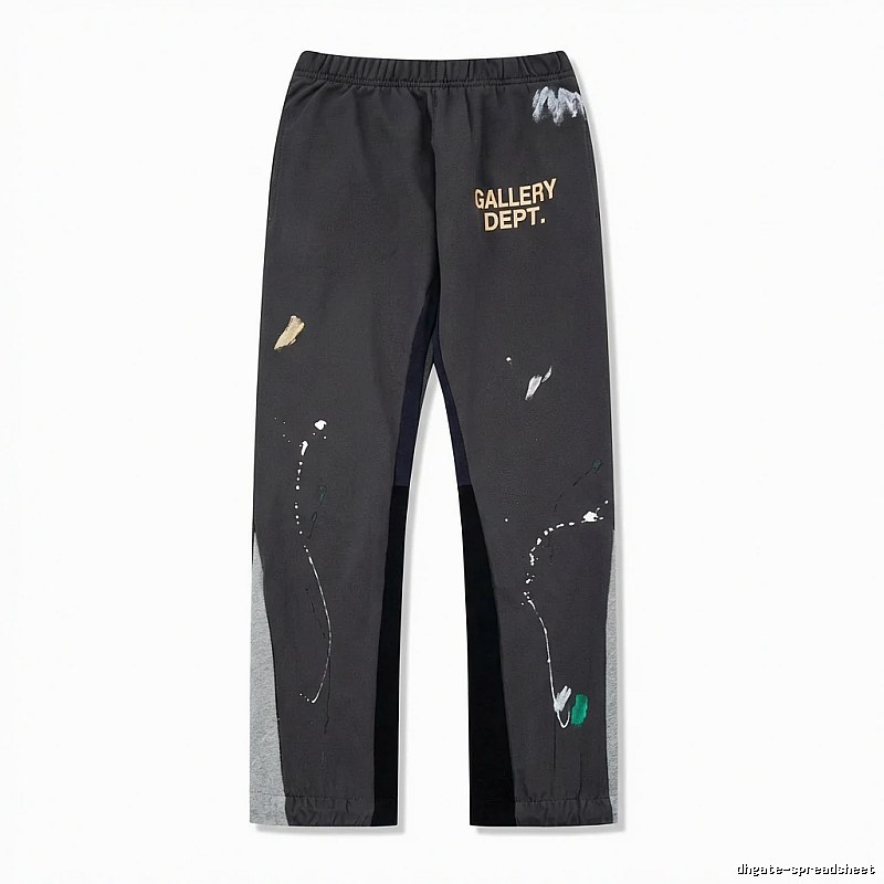 Gallery Dept Graffiti Style Black and Grey Sweatpants