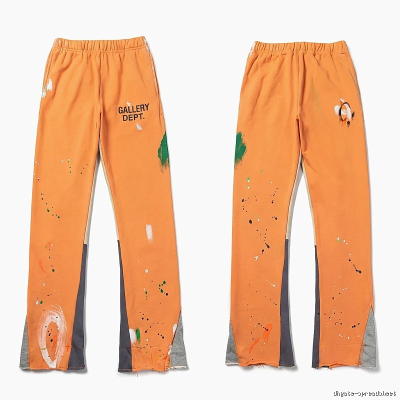 Gallery Dept Graffiti Style Orange Pants