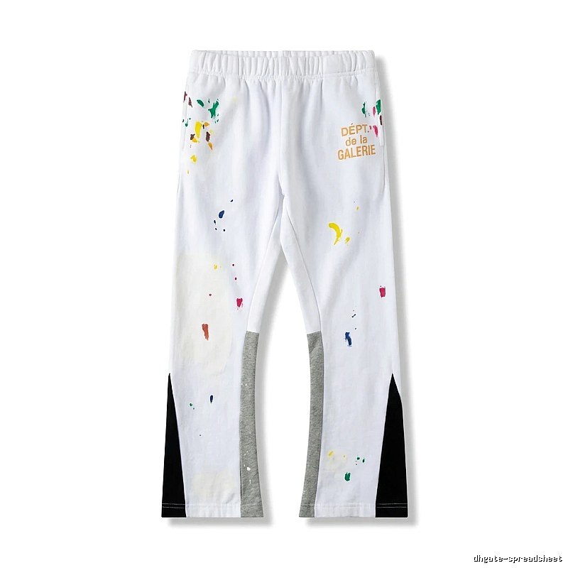 Gallery Dept Graffiti Style White Long Trousers