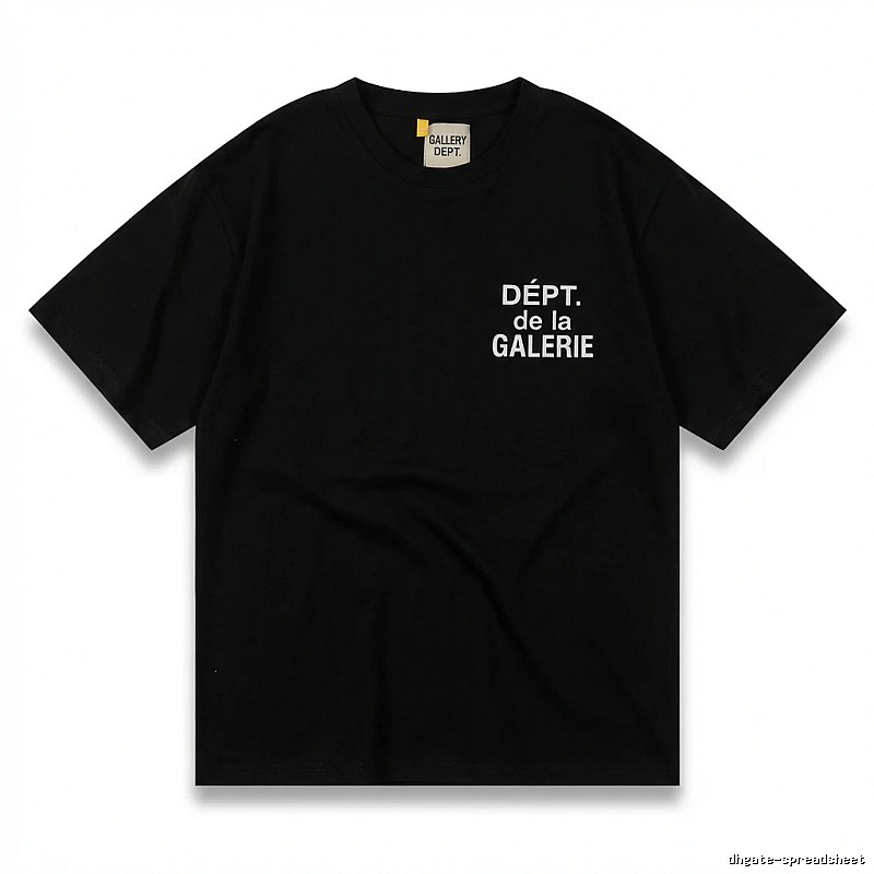 Gallery Dept Trendy and Cool Black T-shirt