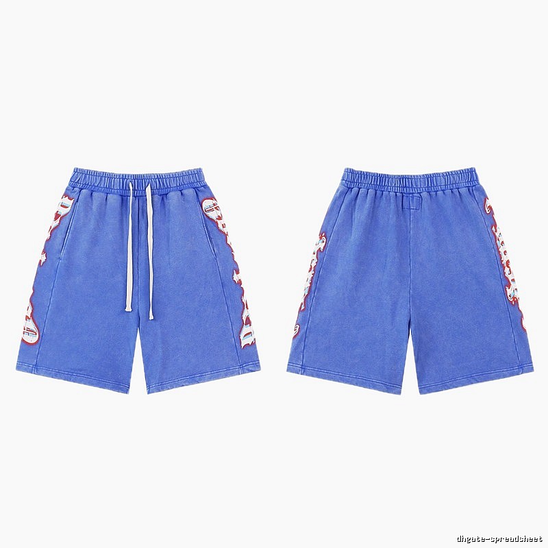 Godspeed Printed Street Style Blue Shorts