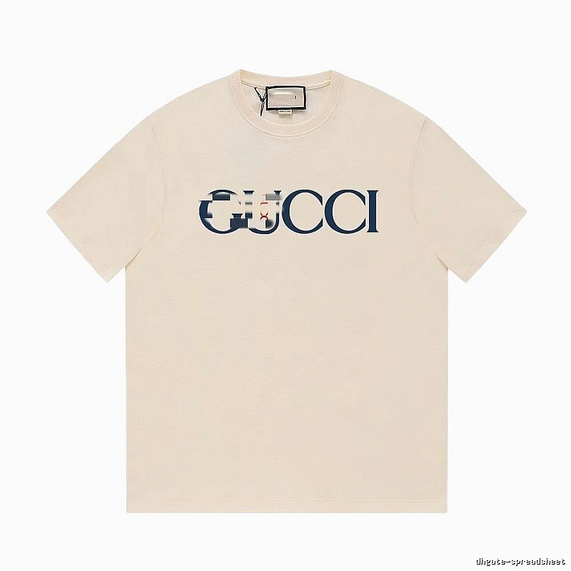 Gucci Classic Printed Casual Style Off-white Short Sleeve T-Shirt