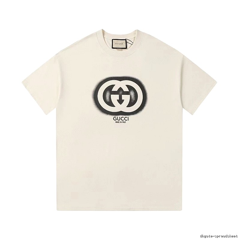 Gucci Double G Print Vintage Style Off-white T-shirt