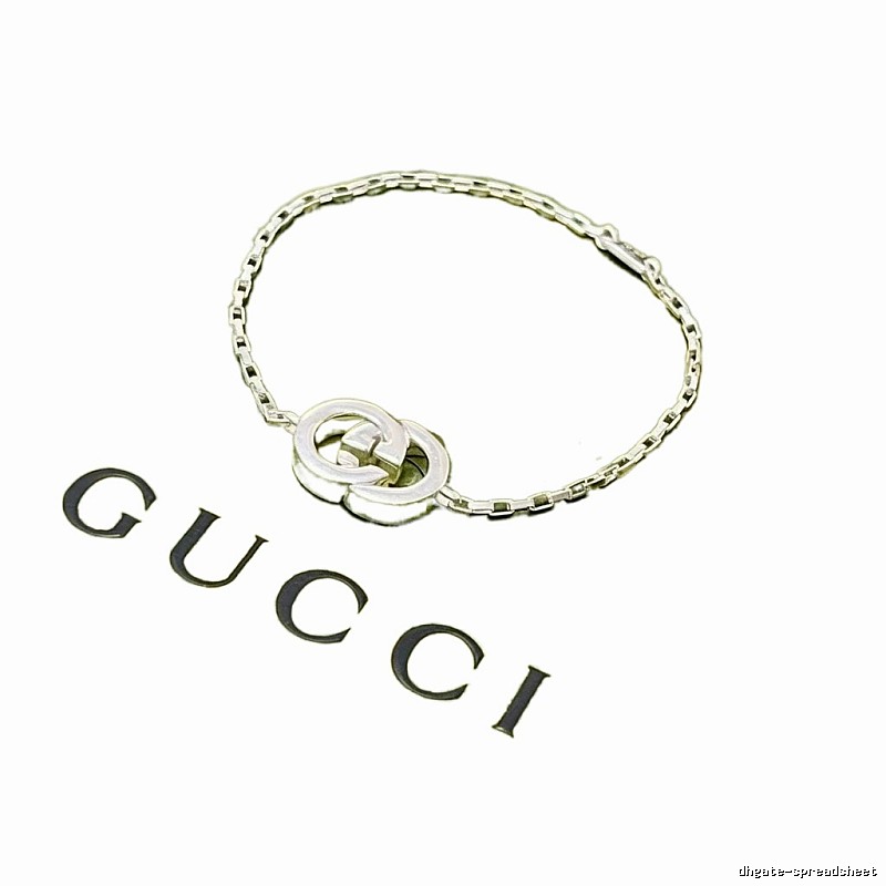 Gucci Double G Sterling Silver Bracelet