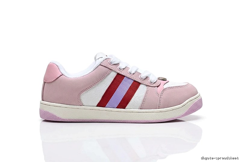 Gucci pink retro-style sports shoes