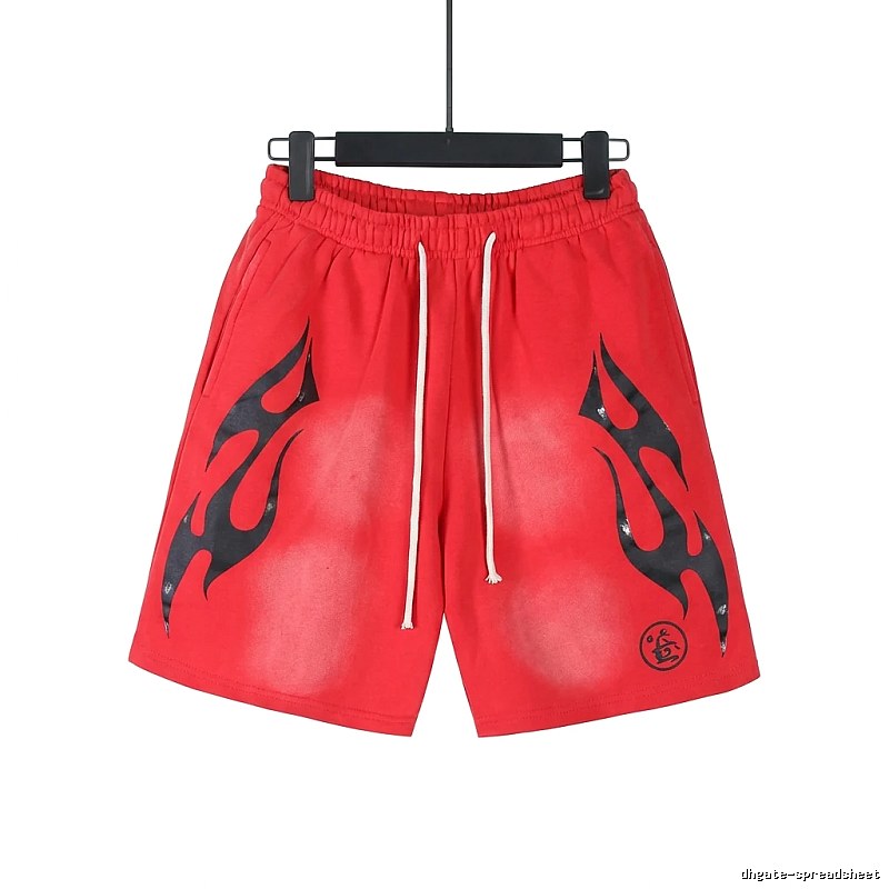 Hellstar Flame Wind Red Shorts