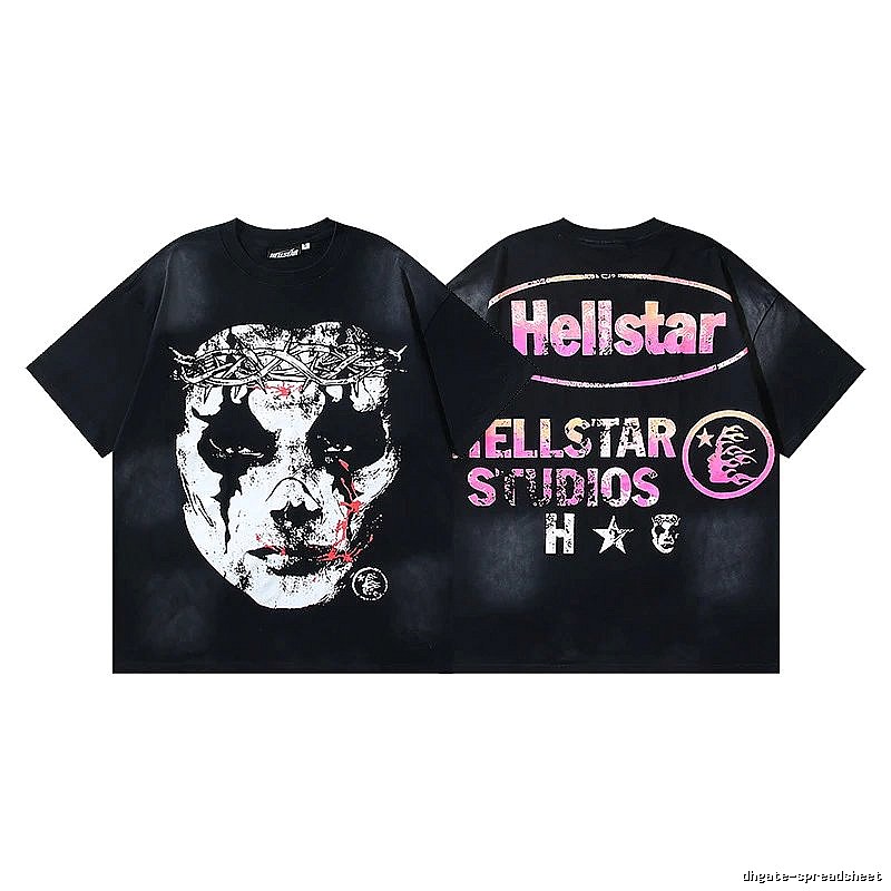 Hellstar Studios Street Trendy Cool Black T-Shirt