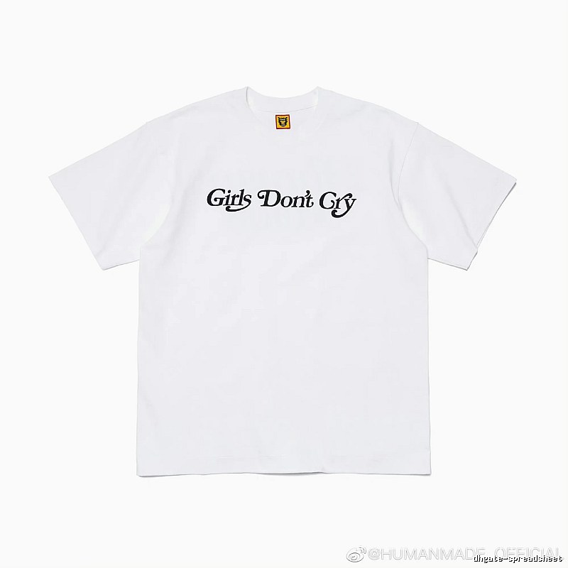 HUMAN MADE Co-branded Japanese Streetwear White Printed T-Shirt