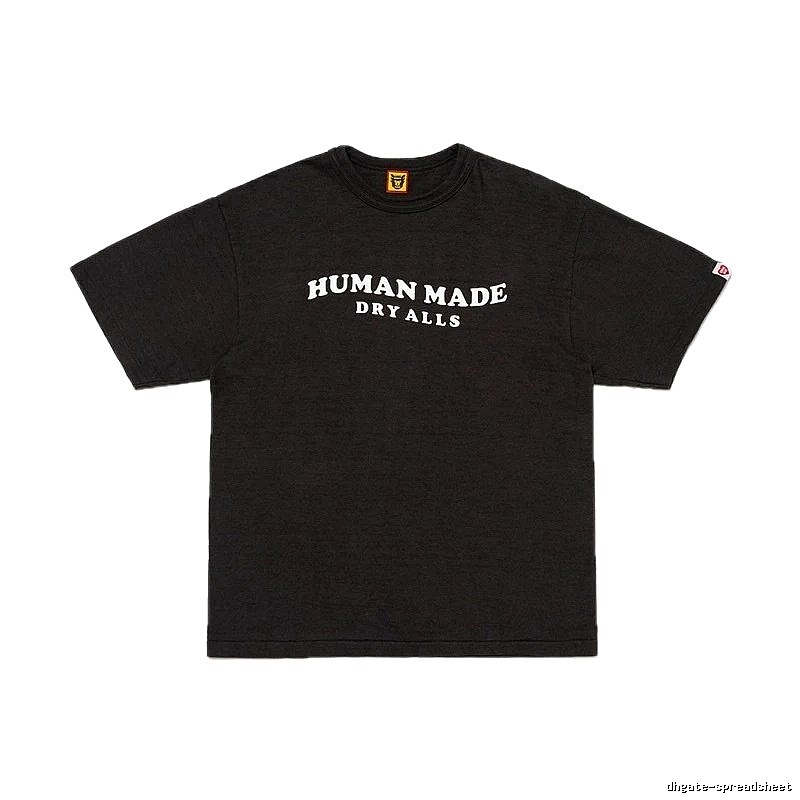 HUMAN MADE DRYALLS Vintage Style Black T-shirt