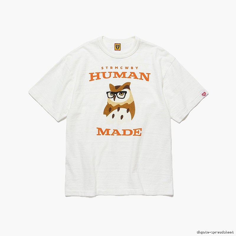 HUMAN MADE Owl Print Vintage White T-Shirt