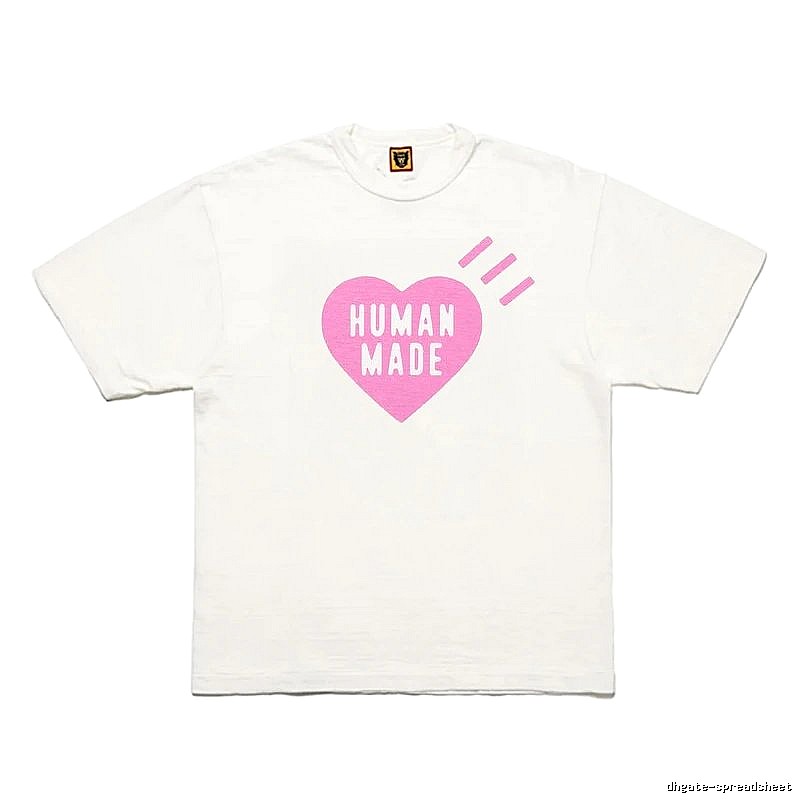 Human Made Patterned Heart logo T-shirt Black Green Human with Polished Detail