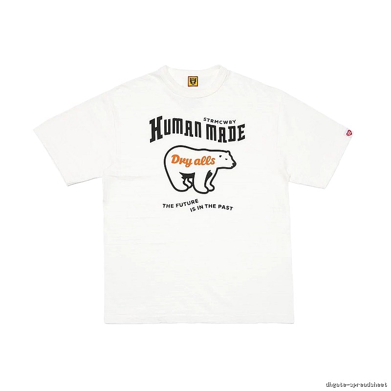 HUMAN MADE Polar Bear Print Vintage White T-Shirt