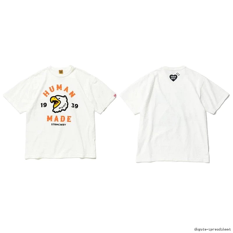 Human Made Urban Heart logo T-shirt Black Green Human with Casual Appeal