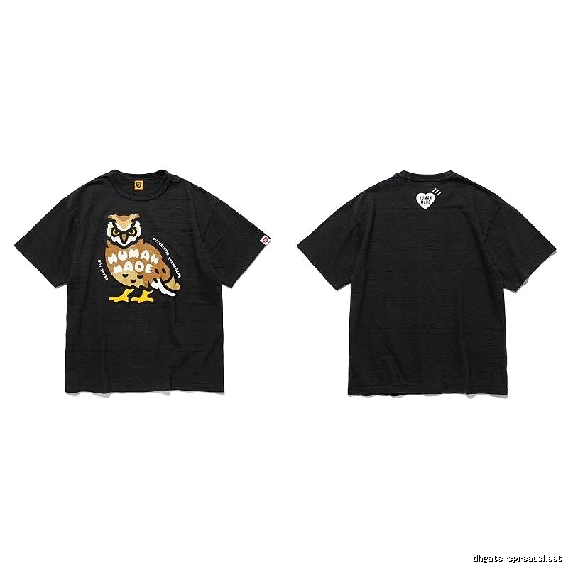Human Made Weekend Heart logo T-shirt Black Green Human for Seasonal Looks