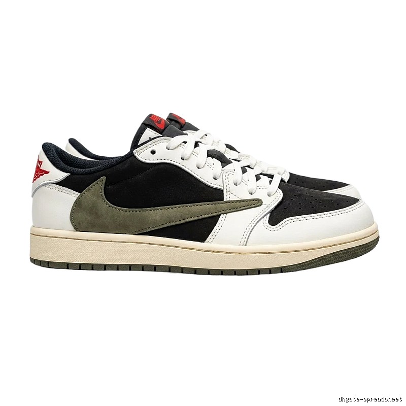 Jordan AJ1 Black and White Retro Sneakers