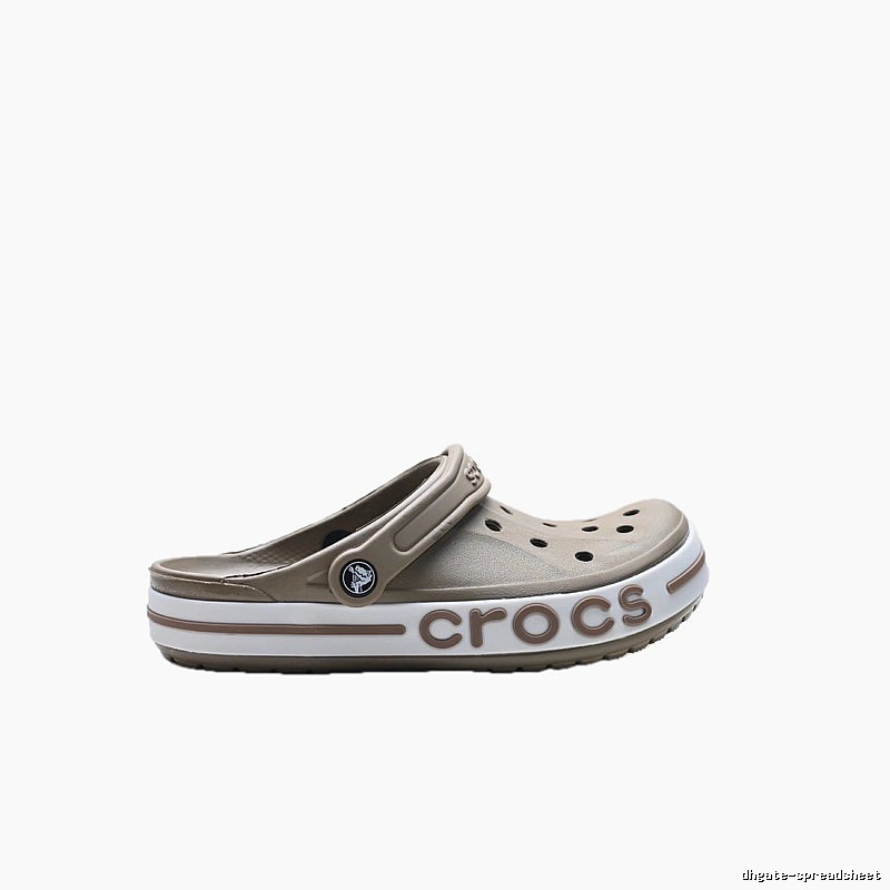 Khaki Crocs clogs