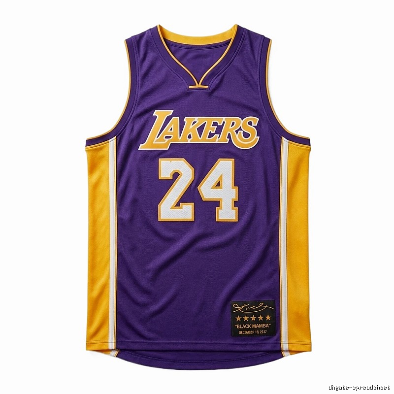 Kobe Lakers No. 24 basketball jersey