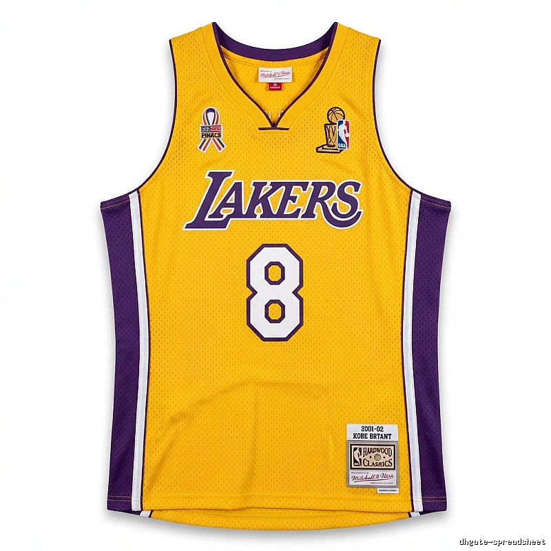 Kobe Lakers retro yellow-purple jersey