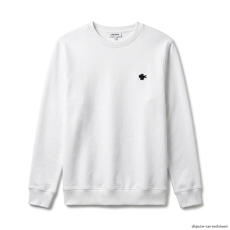 Lacoste simple style white sweatshirt