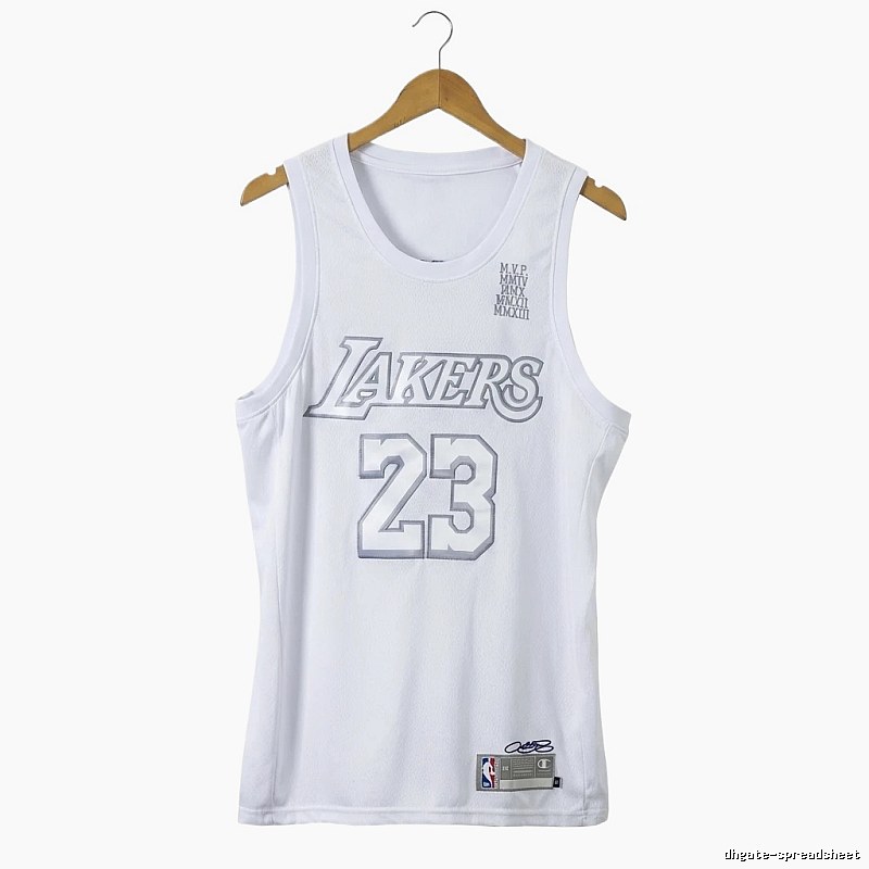 Lakers LBJ retro white vest