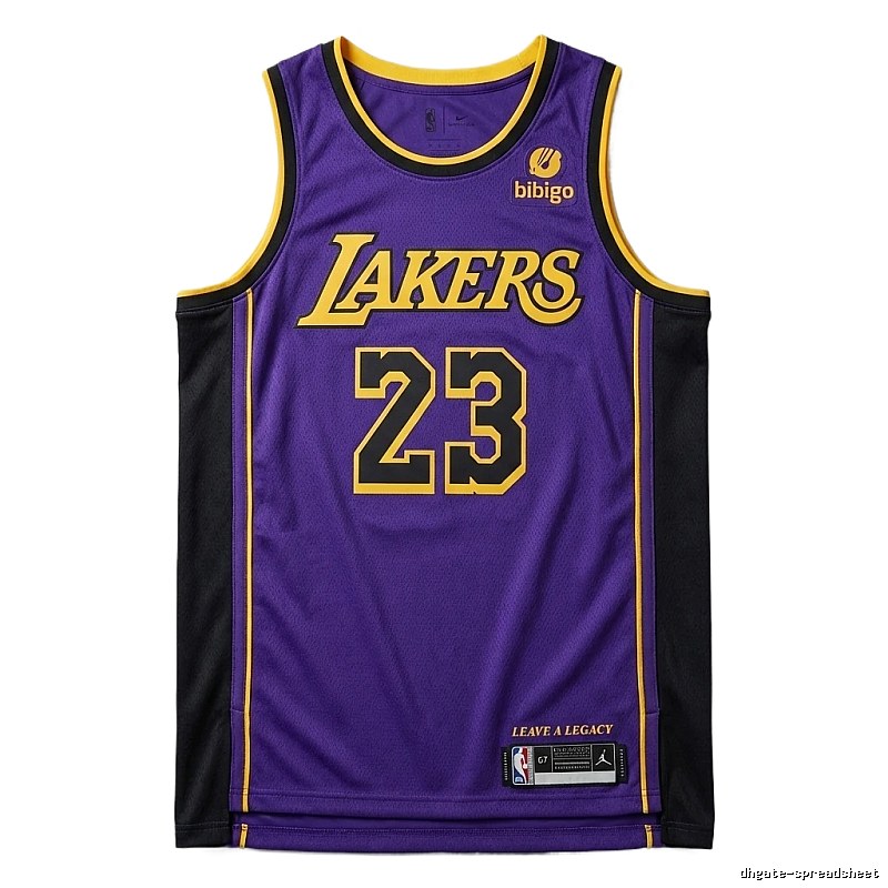 LBJ Lakers retro purple jersey