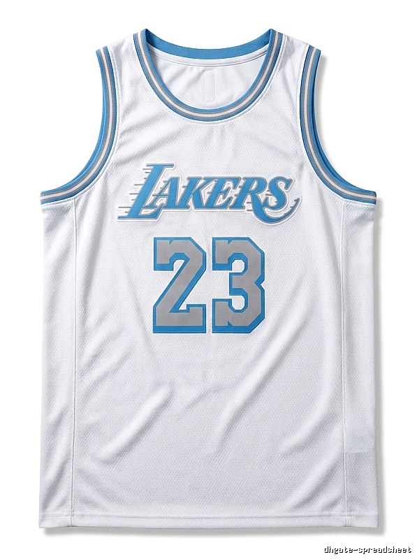LBJ Lakers retro white jersey