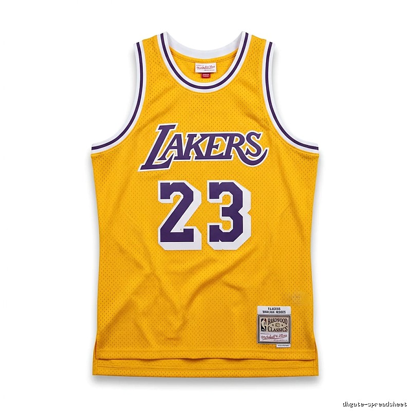 LBJ Lakers retro yellow jersey
