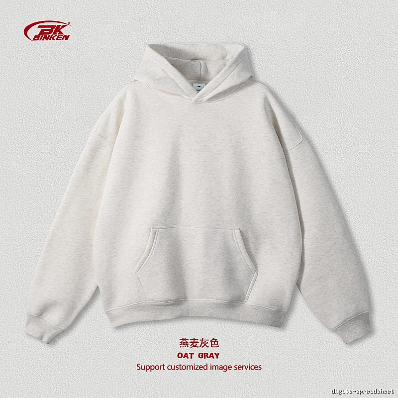 Lightweight Pullover hoodie Navy Blank Kangaroo for Trend Styling
