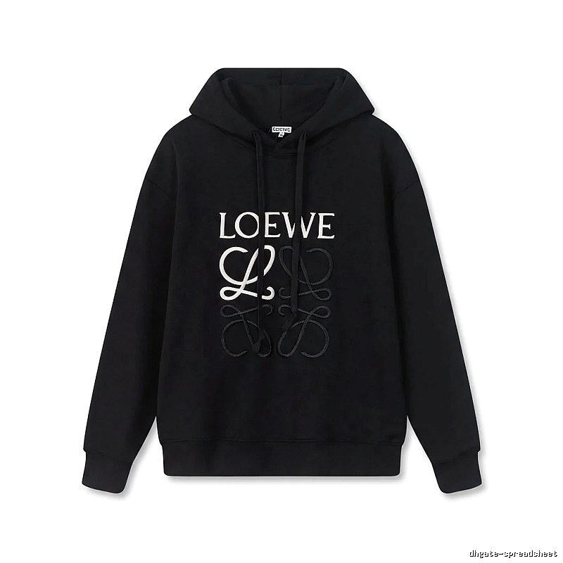 LOEWE letter embroidery style hoodie