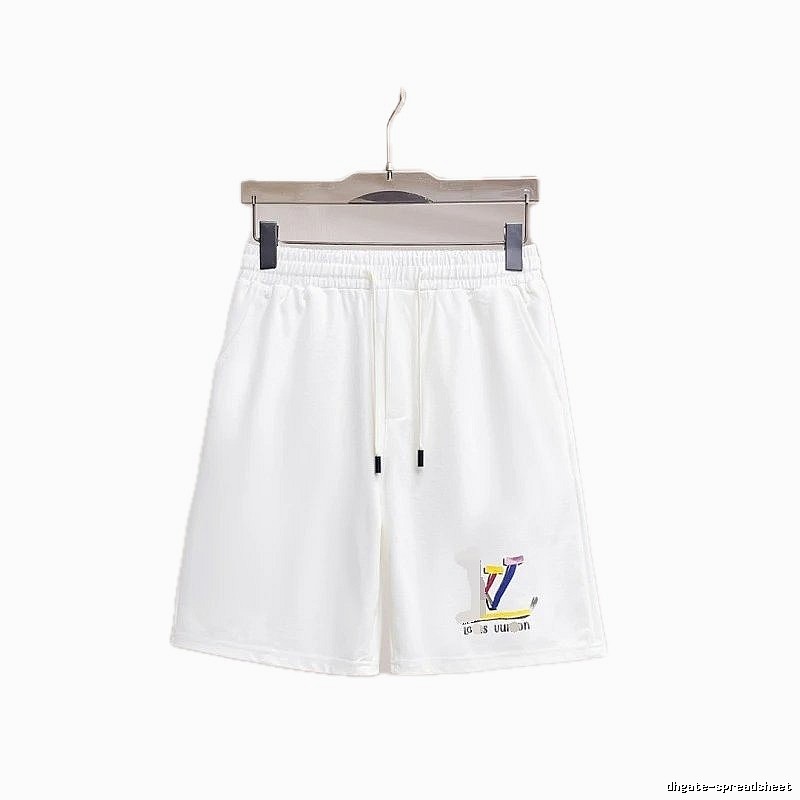 Louis Vuitton Colorful Print Casual Style White Shorts