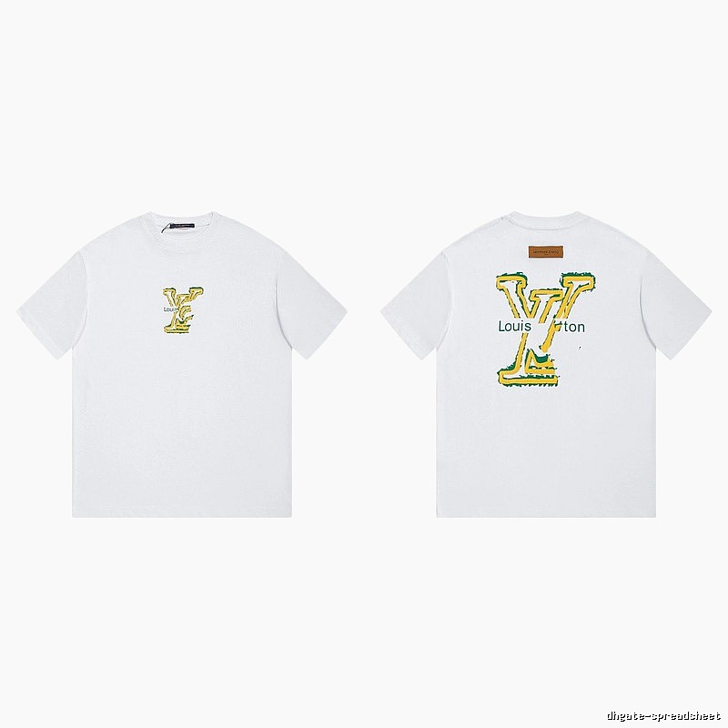 Louis Vuitton Graffiti Print Trendy Style White T-shirt